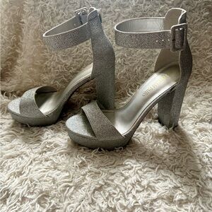 Elegant Silver High Heels